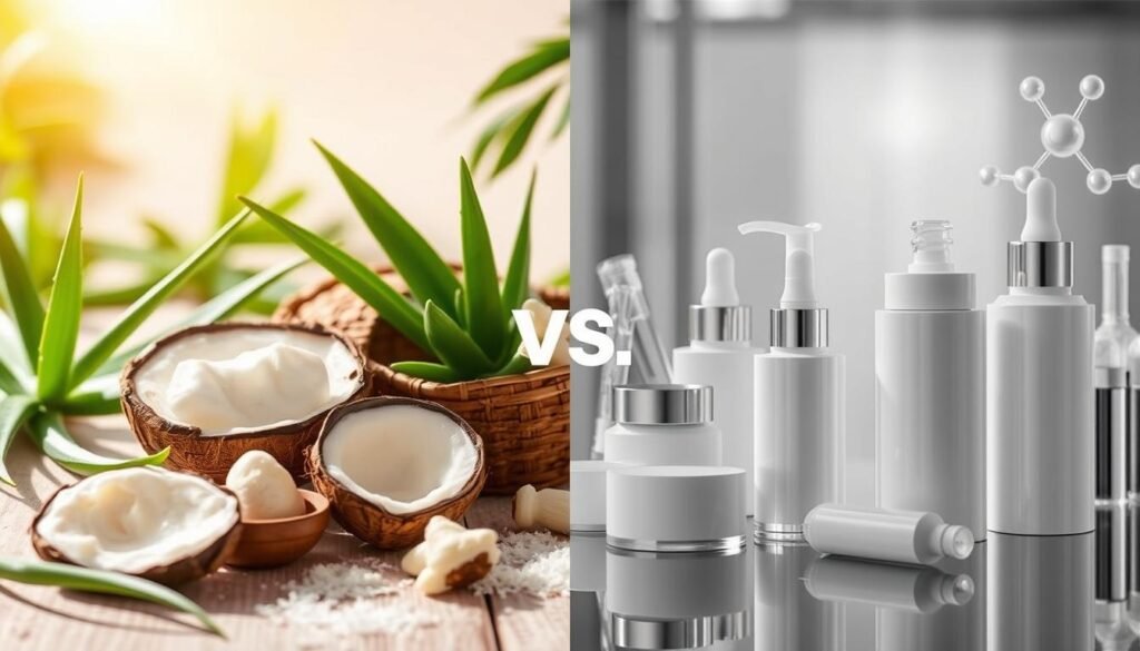 natural vs clinical skin treatments